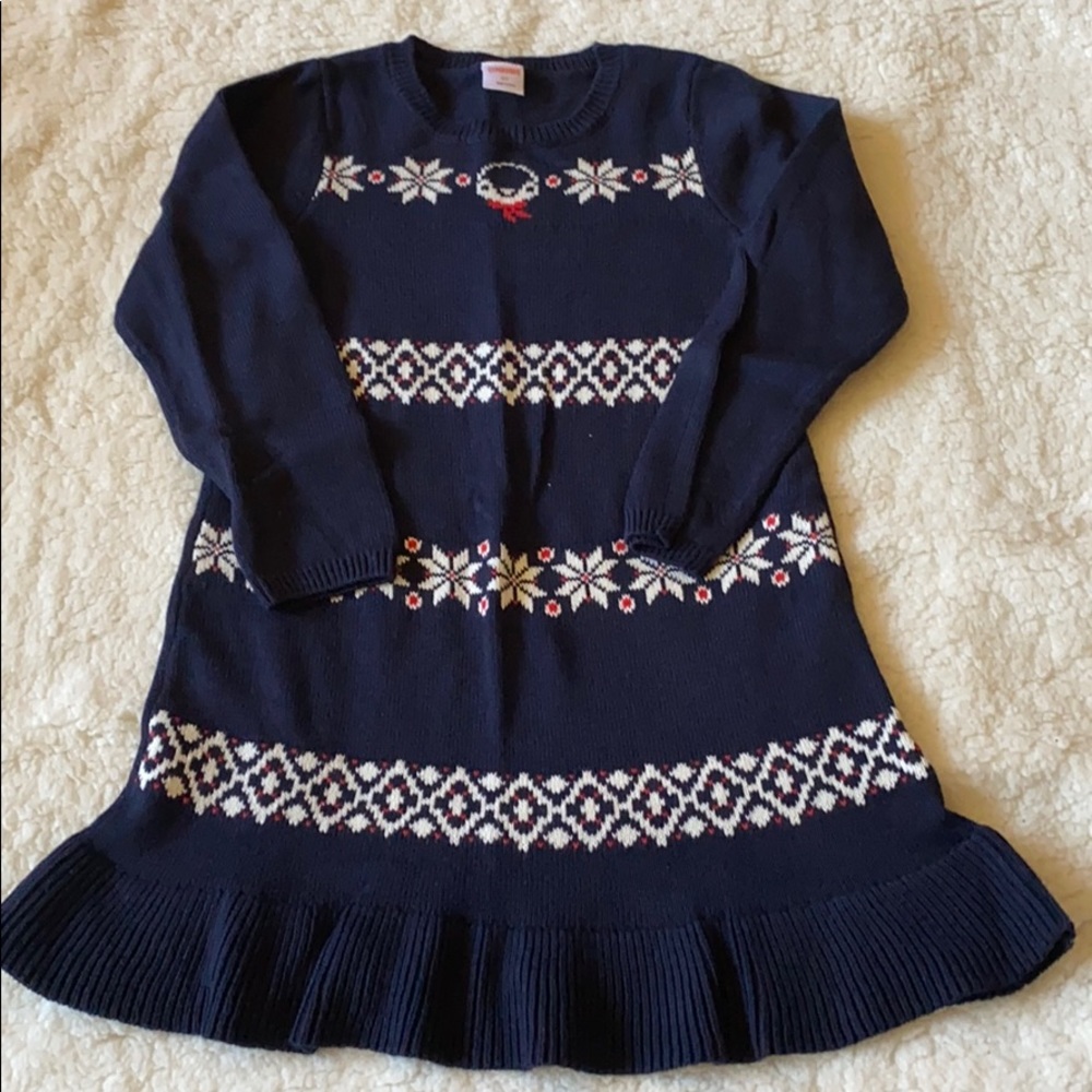 Gymboree penguin sweater dress 5 T